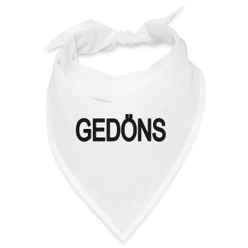 GEDÖNS! Personalisierbar - Bandana - Weiß - Vorne