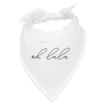 oh lala! - Bandana - Weiß - Vorne