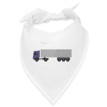 Container-LKW - Bandana - Weiß - Vorne