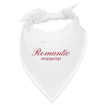 Typografie-Design Romantic Material - Bandana - Weiß - Vorne