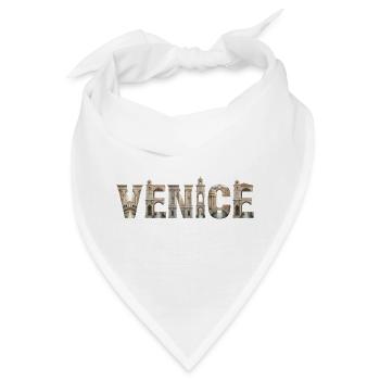 Venice Typografie mit historischer Architektur - Bandana - Weiß - Vorne
