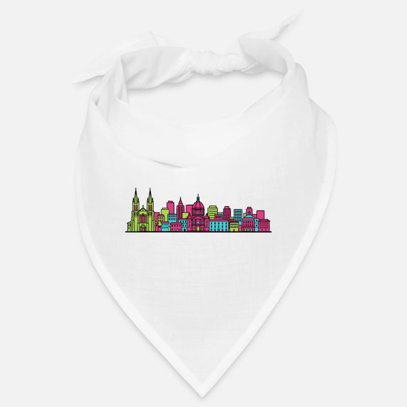 Montpellier City Skyline Arc de Triomphe Art Bandana