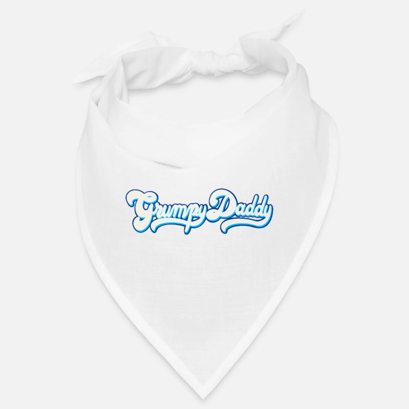 Grumpy Daddy Script - Color "Whipped Cream" Bandana
