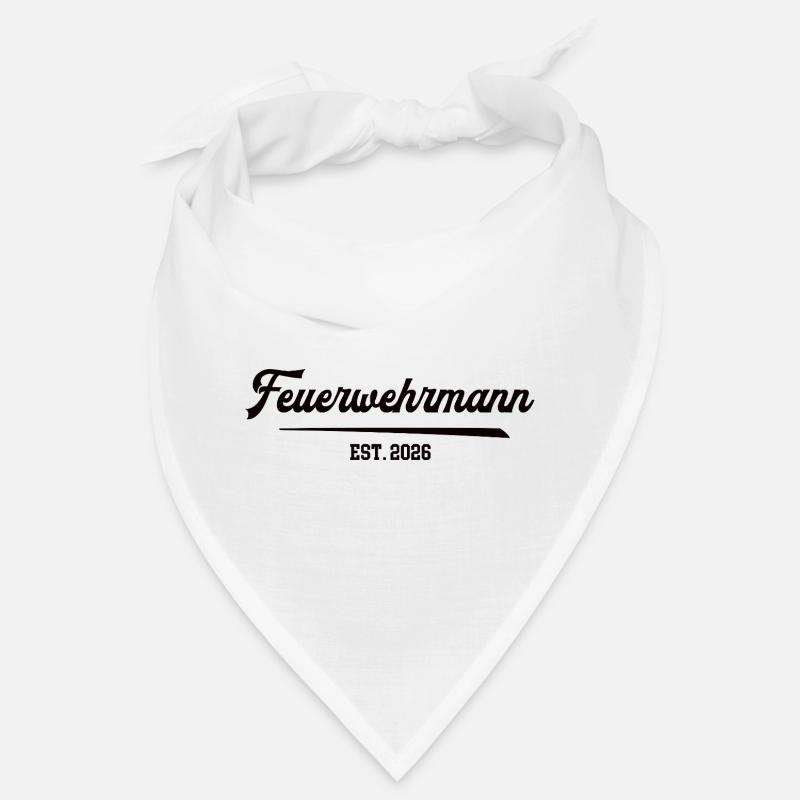 Firefighter 2026 Training Anniversary Fire Brigade - Bandana - white