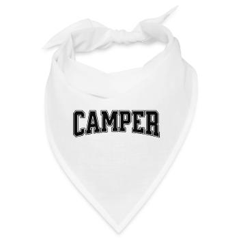 Camper Schriftzug mit Kontrastkontur - Bandana - Weiß - Vorne