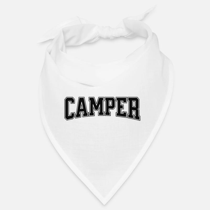 Lettrage campeur avec contours contrastés Bandana