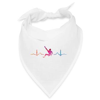 Boulderer Herzschlag Boulder Bouldern - Bandana - Weiß - Vorne