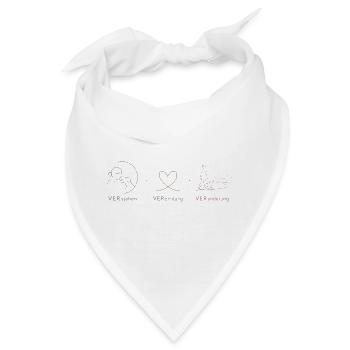 VERstehen, Verbindung, Veränderung - Bandana - Weiß - Vorne