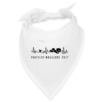 Fratello Maggiore 2027 Annuncio Gravidaza - Bandana - Weiß - Vorne