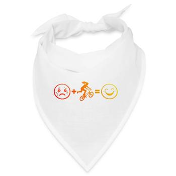 Geschenkidee für die BMX-Riderin mit Freestyle-BMX - Bandana - Weiß - Vorne