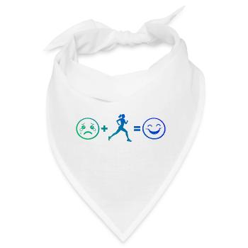 Geschenkidee für eine Running mit Running - Bandana - Weiß - Vorne