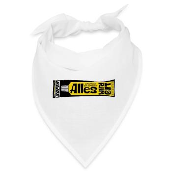 Alles wird gut Experten Kleber retro Psychologie  - Bandana - Weiß - Vorne