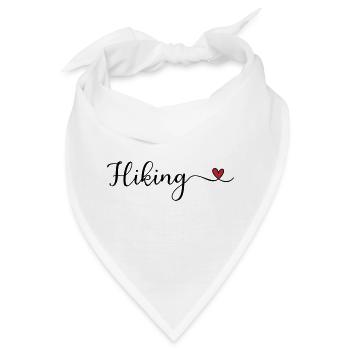 Wanderherz-Typografie - Bandana - Weiß - Vorne