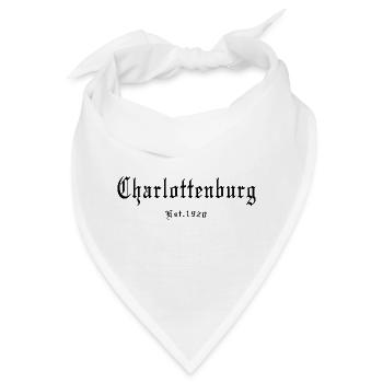 Charlottenburg 1920 Vintage Fraktur Berliner - Bandana - Weiß - Vorne