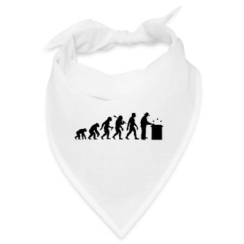 Imker Evolution Bienenzüchter Und Bienenhalter - Bandana - Weiß - Vorne