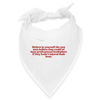 Believe In Yourself Footballer - Bandana - Weiß - Vorne