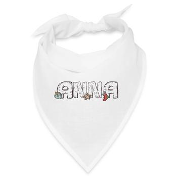 Anna Weihnachten  - Bandana - Weiß - Vorne