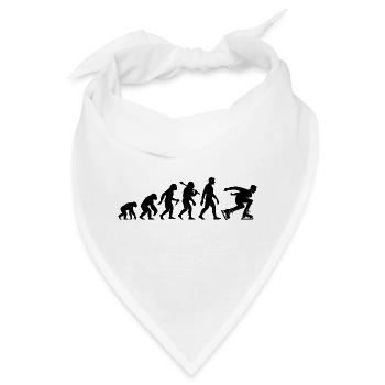Eisschnellauf Evolution Eisschnellläufer in Action - Bandana - Weiß - Vorne