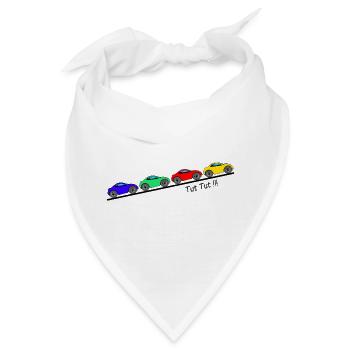 4 Autos für Kinder ... Tut Tut - Bandana - Weiß - Vorne