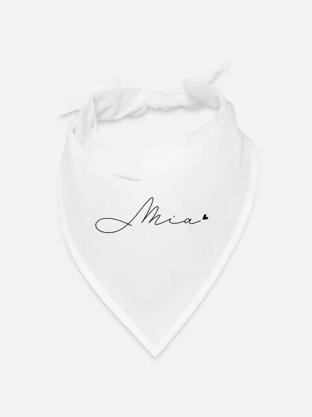 Nom Mia - Bandana - blanc - Devant