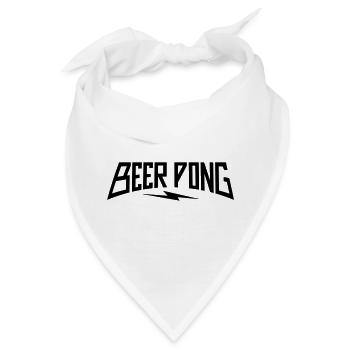 Beer Pong Lightning - Bandana - Weiß - Vorne