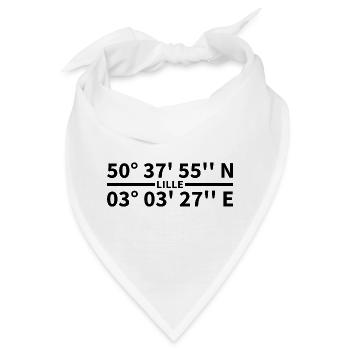 Lille Koordinaten - Bandana - Weiß - Vorne