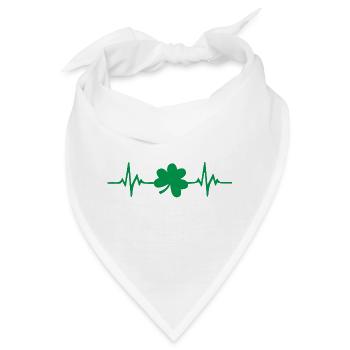 Fröhlichen St Patrick Tag. St. Patrick's Day! - Bandana - Weiß - Vorne