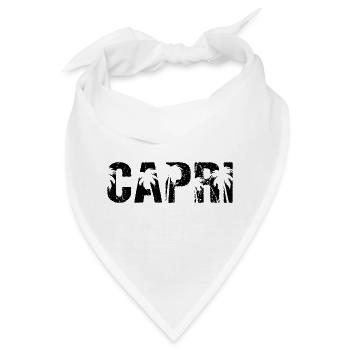 Capri Palmen Insel Italien - Bandana - Weiß - Vorne