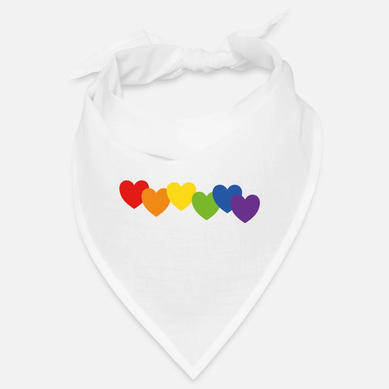 Herzen Regenbogenfarben Bandana