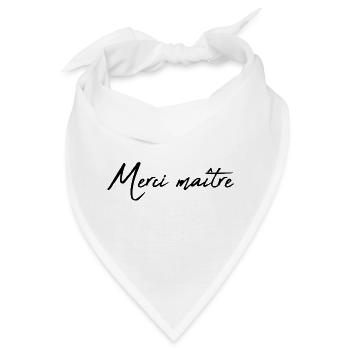 MEISTER. MEISTER. VIELEN DANK. DANKE, MEISTER. MEISTER - Bandana - Weiß - Vorne