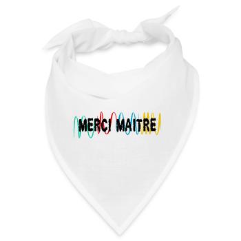 MEISTER. MEISTER. VIELEN DANK. DANKE, MEISTER. MEISTER - Bandana - Weiß - Vorne