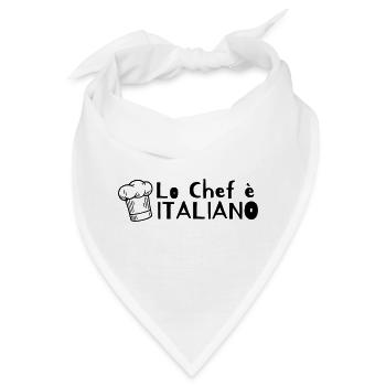 Lo chef è Italiano - Bandana - Weiß - Vorne