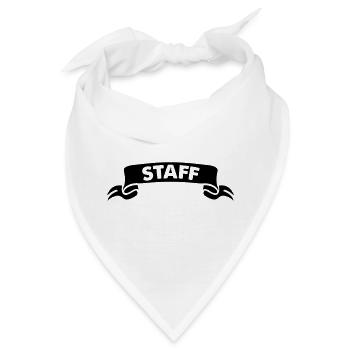 staff - Bandana - Weiß - Vorne