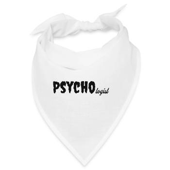 Psycho Loge– Lustiges Psychologen Shirt - Bandana - Weiß - Vorne