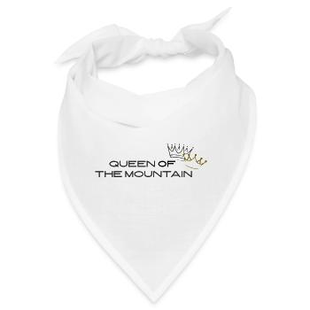 Queen of the Mountain – Krone Berg Radfahren - Bandana - Weiß - Vorne