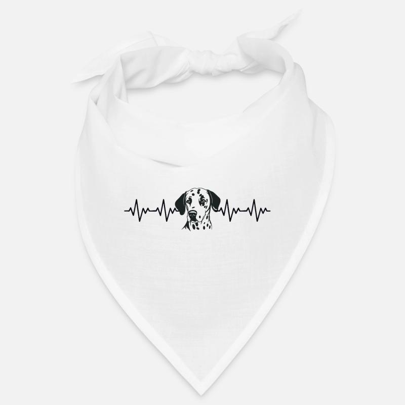 Dalmatian ECG Heartbeat Bandana