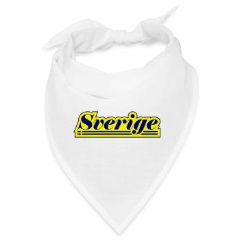 Schweden Fahne Sverige - Bandana - Weiß - Vorne