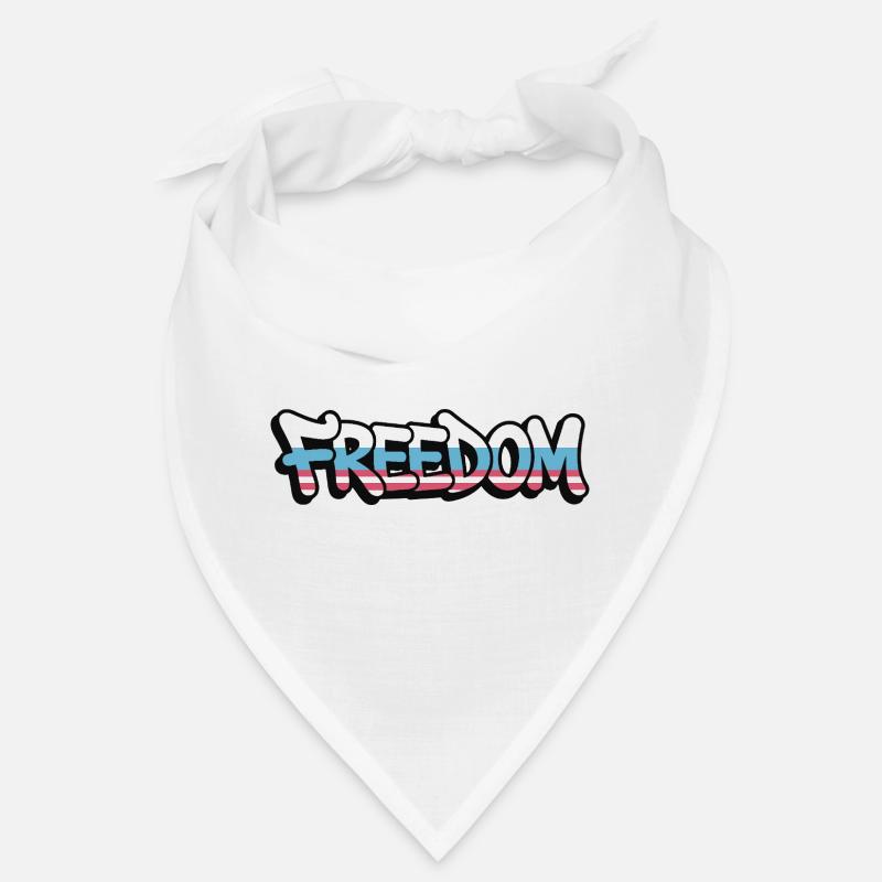 Freedom Typography Statement Design Bandana