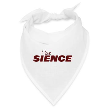 I LOVE SCIENCE - Bandana - Weiß - Vorne