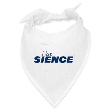 I LOVE SCIENCE - Bandana - Weiß - Vorne
