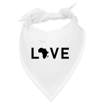 Love Africa - Bandana - Weiß - Vorne