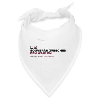 SOUVERÄN ZWISCHEN DEN WAHLEN - Bandana - Weiß - Vorne