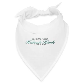 Heilende Hände – Starkes Herz - Bandana - Weiß - Vorne