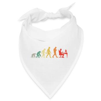 Gamer Evolution Für Online Gaming Nerd Oder Geek - Bandana - Weiß - Vorne