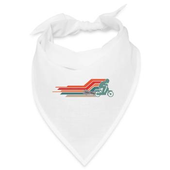  50cc Mofa Mofaroller Moped Mofafahrer Vintage - Bandana - Weiß - Vorne