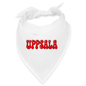 Uppsala Bubbles Roter Tippfehler - Bandana - Weiß - Vorne