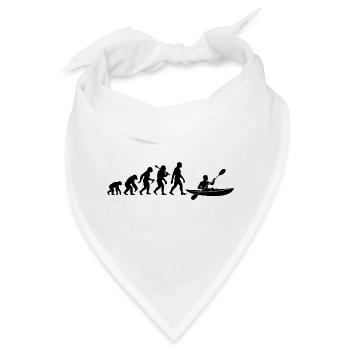 Kajak Evolution Kajakfahrer Für Wassersport Fans - Bandana - Weiß - Vorne