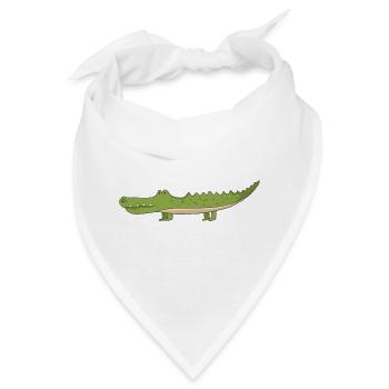 Krokodil - Bandana - Weiß - Vorne