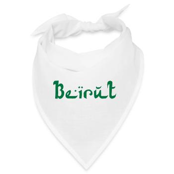 BEIRUT Lebanon Libanon - Bandana - Weiß - Vorne