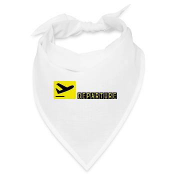 Flugzeug beim Starten - Bandana - Weiß - Vorne